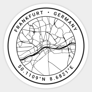 Frankfurt Map Sticker